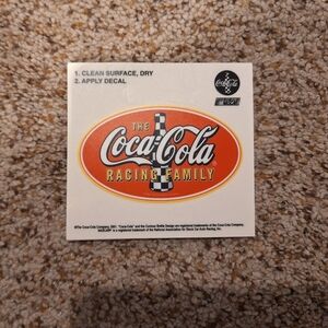 2001 Coca-Cola Nascar Racing Family Decal